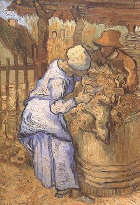 Vincent Van Gogh The Sheep-Shearers (nn04) oil painting picture